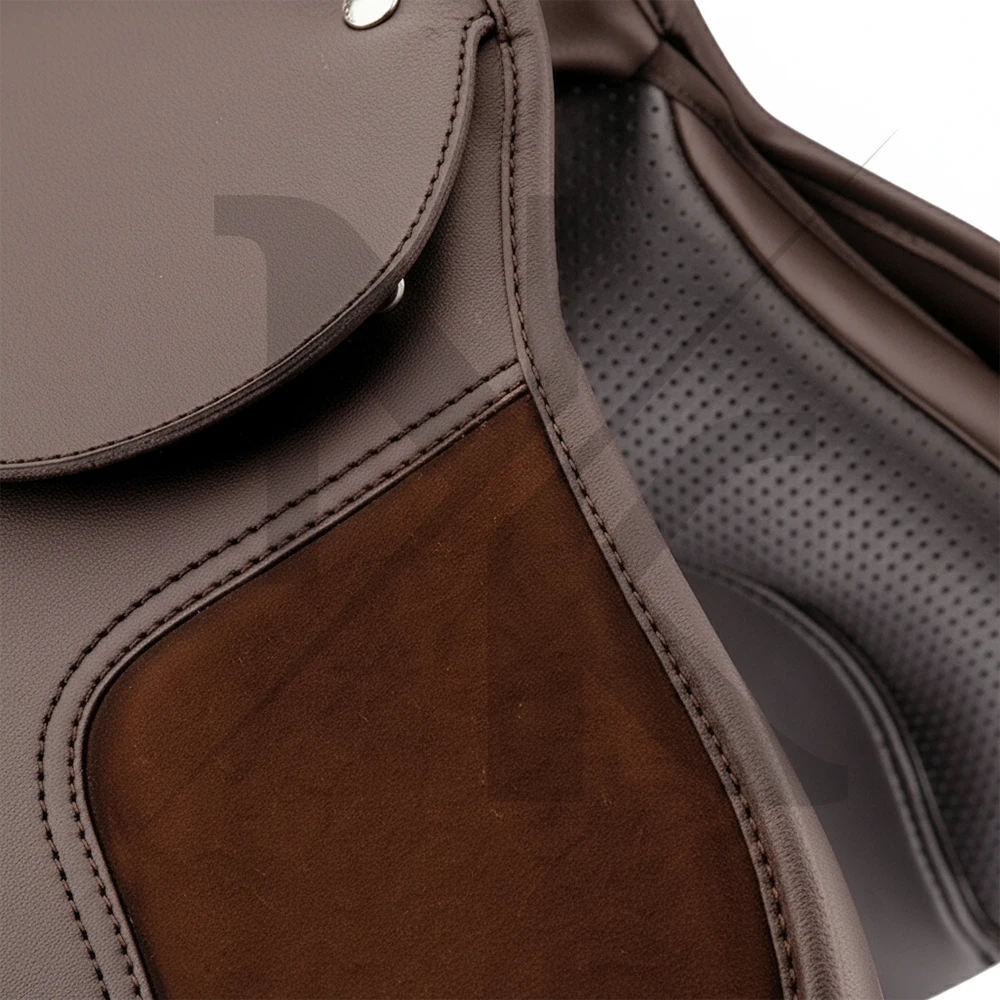 British Equestrian Saddle, High-quality Cowhide, Intimate Contact Racing Saddle, British Racing Supplies Made in India