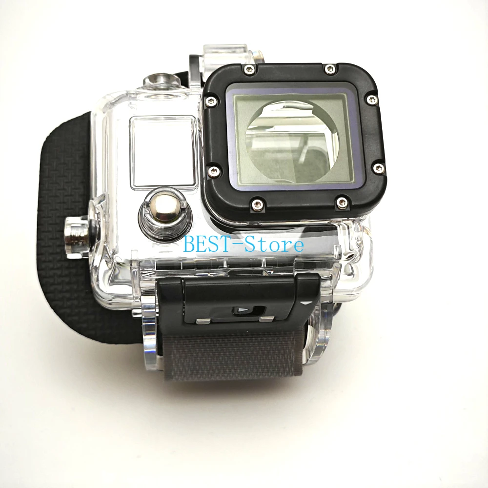 Оригинальный водонепроницаемый чехол для дайвинга длиной 60 м с ремешком на запястье и 2 задней камеры для Gopro Hero 4 3 3+