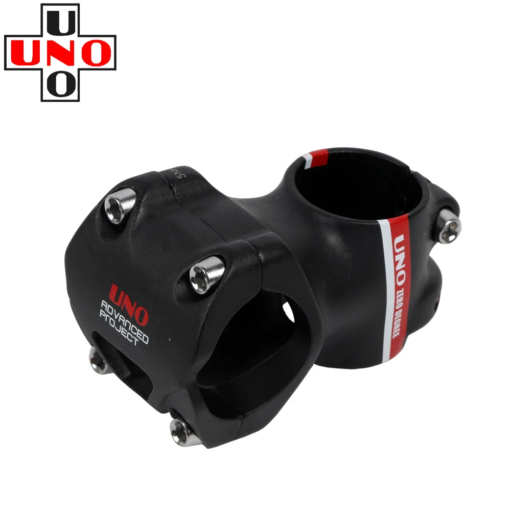 UNO 0 Degree Road Mountain DH Bike Handlebar Stem Aluminum Alloy Ultralight 31.8mm*35/45mm Bike Short Stem Bicycle Accessorie