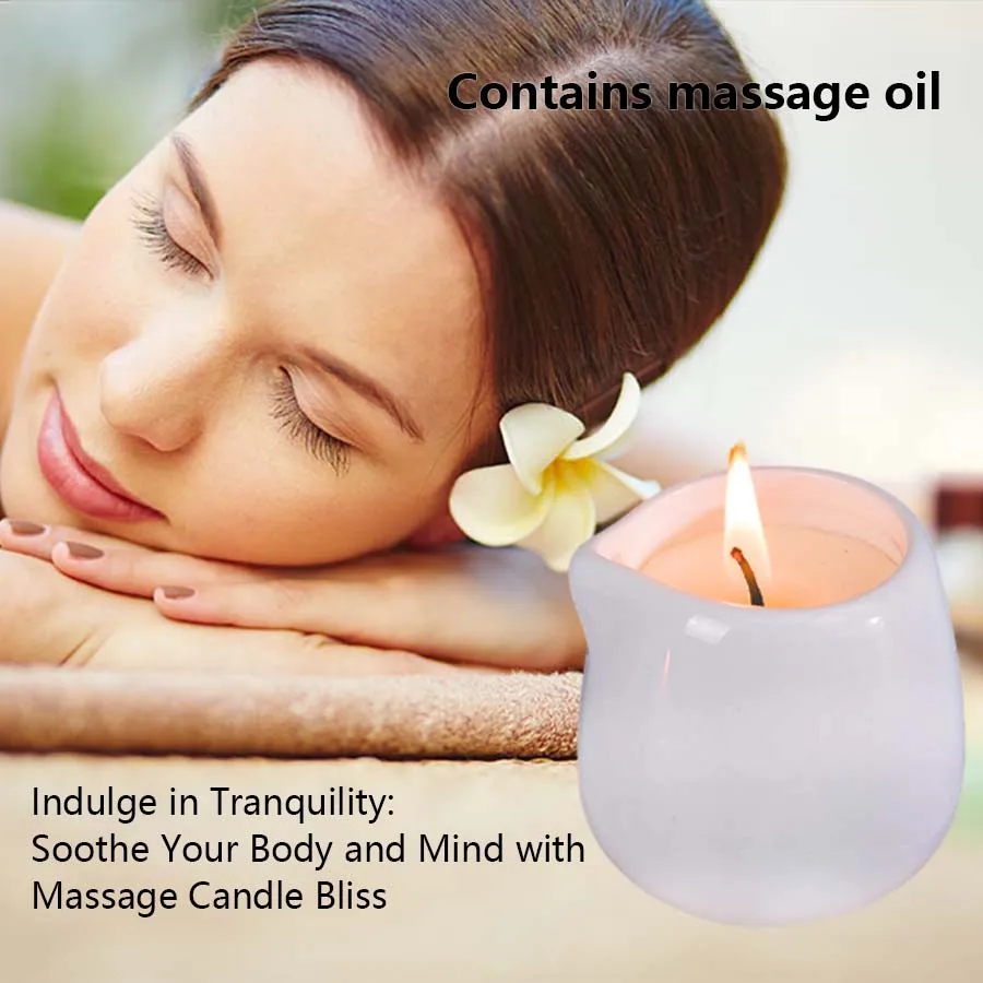 Sweet orange Low Temperature Massage Essential Oil Candle Heating Full Body Back SPA Flirtation Romantic home decor valentines