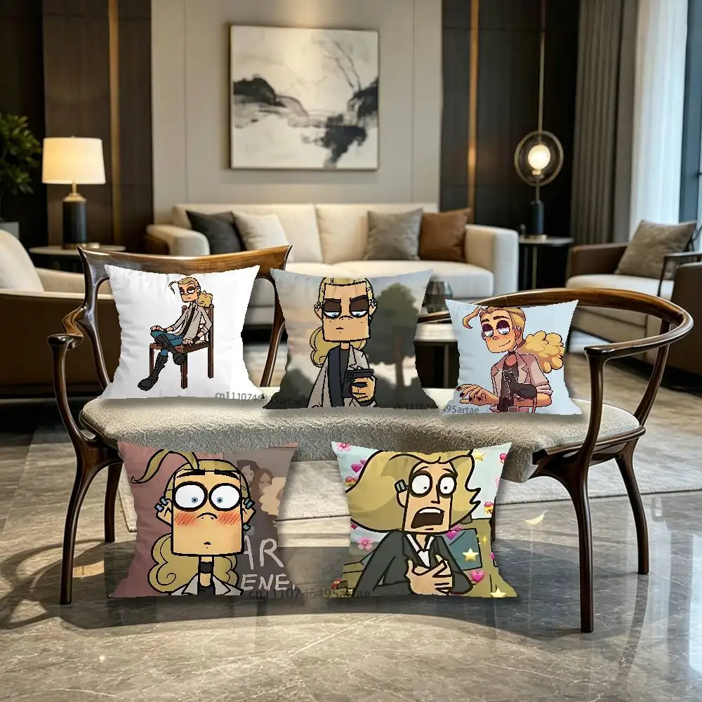 Cool Art Metal Family Dee Pillow Case For Home Bedroom Car Office Decoration Living Room Sofa Cushion Cover Suitable