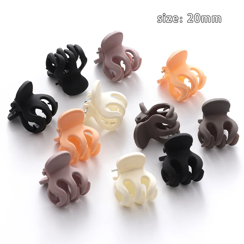 Korean Mixed Hair Mini Small Grab Clip Matte Milk Coffee Color Girl Bangs Cute Hairpin Small Grab Clip Side Hair Clip Hair Acces