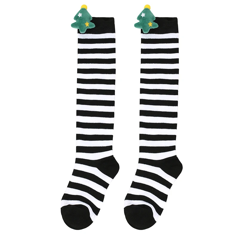 16 Colors Children Cartoon Christmas Socks-Christmas Socks New Cute Striped Socks Soft Elastic Lightweight Casual Socks