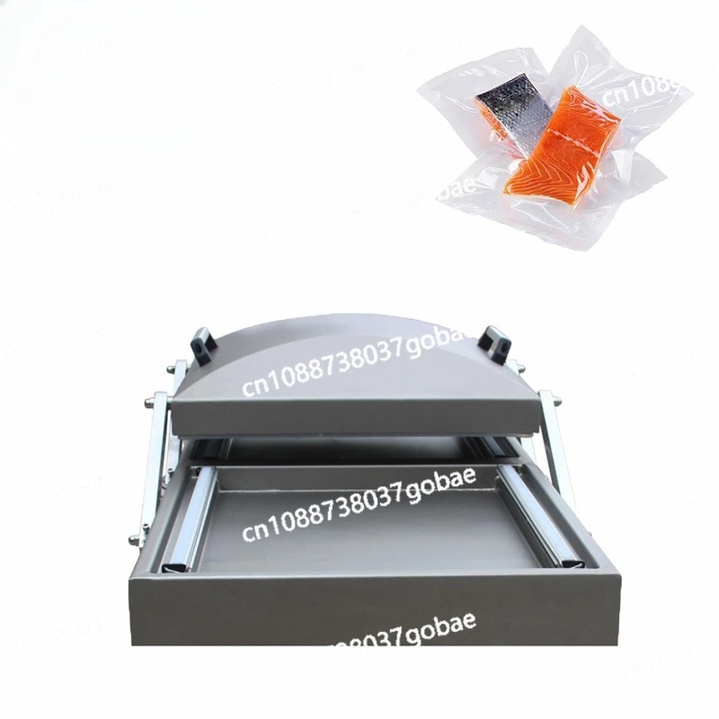 Large double chamber continuous vacuum packaging machine automatic flip vacuum sealing machine