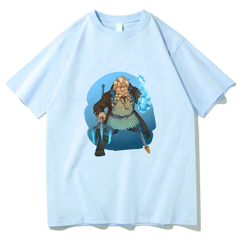 Dragon's Dogma 2 T-shirt Cartoon Print Harajuku Kawaii Tee-shirt Short Sleeve Cute Cotton O-neck Tshirt Men Clothes Vintage Tops