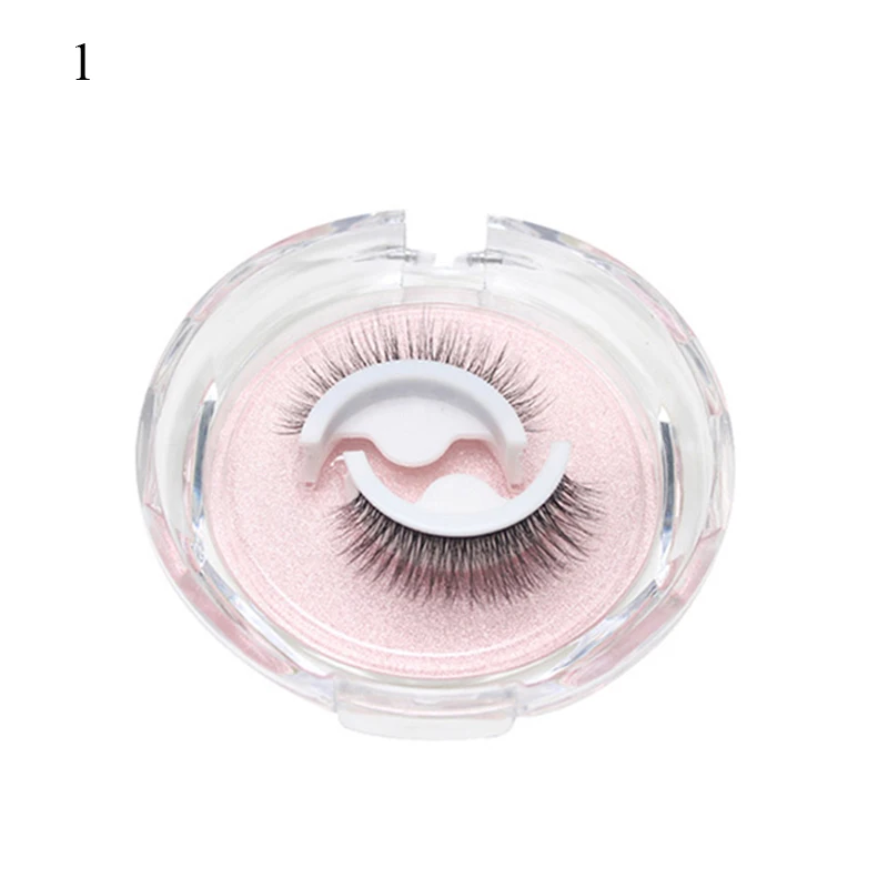 1 Paar Make-up selbstklebende falsche Wimpern aus künstlichem Nerz, keine Rückstände auf der Haut, 3D-falsche Wimpern, wiederverwendbar, natürliche lange Wimpern – Detail 9