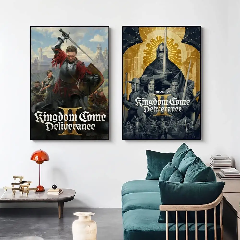 لعبة المملكة تعال Deliveryance II ملصق طباعة كوك المطبوخ الرسم على لوحات القماش الجدارية لغرفة المعيشة غرفة نوم ديكور المنزل