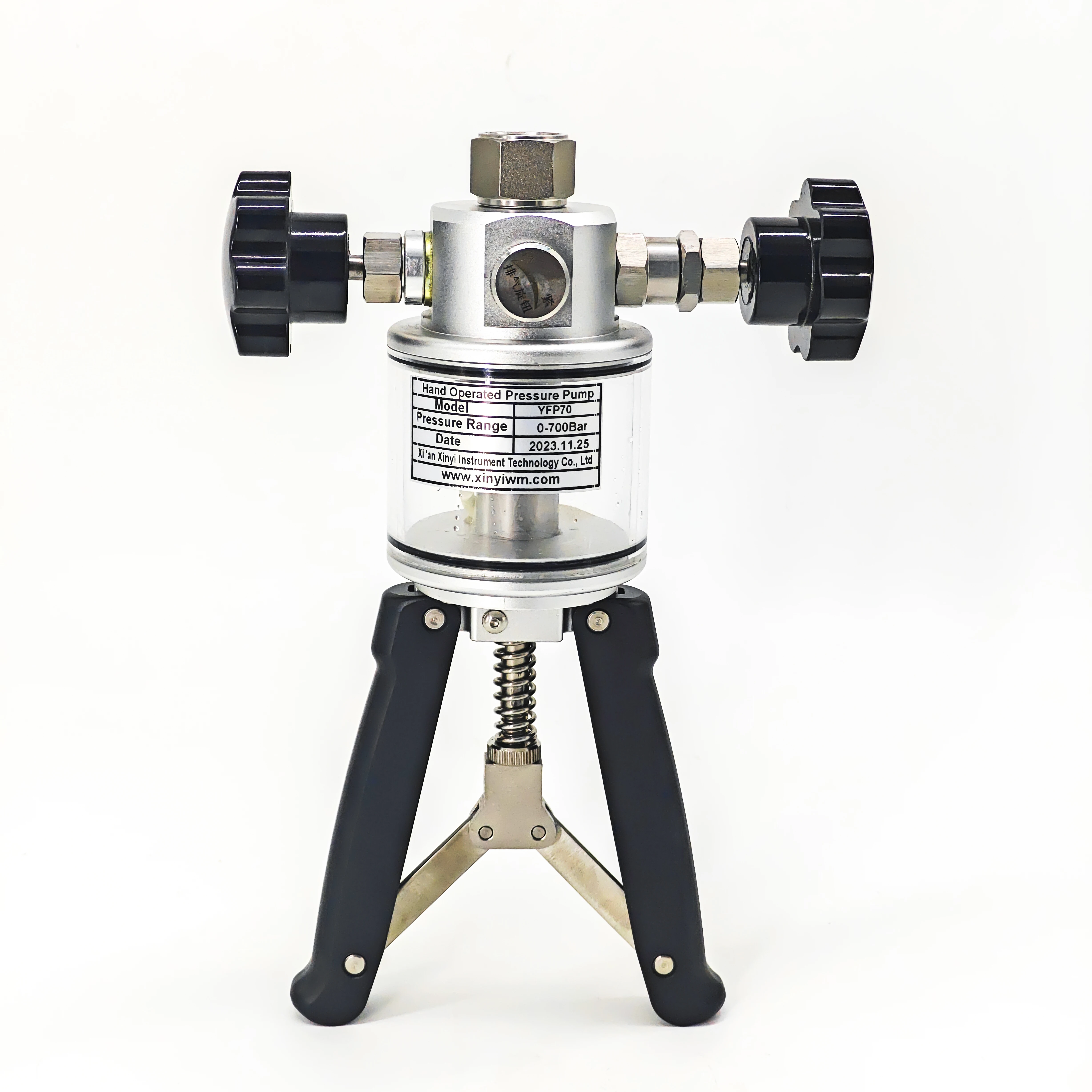 Handheld Pressure Calibrator Portable Manual Pump 700Bar Stainless Steel Pressure Gauge Tester