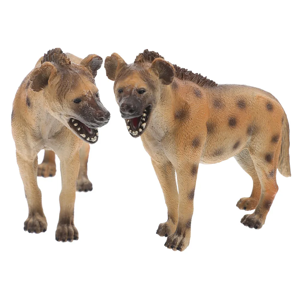 

Набор из 2 реалистичных фигурок африканских гиен для детей: развивающая игра, познание мира, осознание сохранения природы