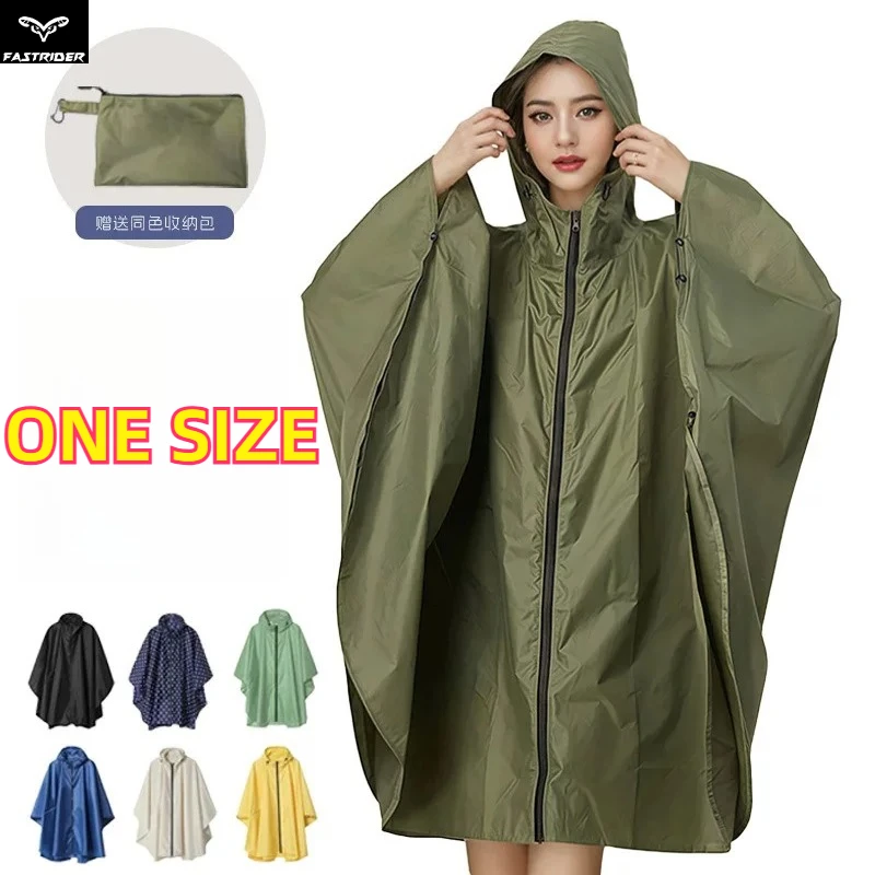 

Adult Unisex Waterproof Rain Poncho for Motorcycle Riding Hiking Outdoor Use