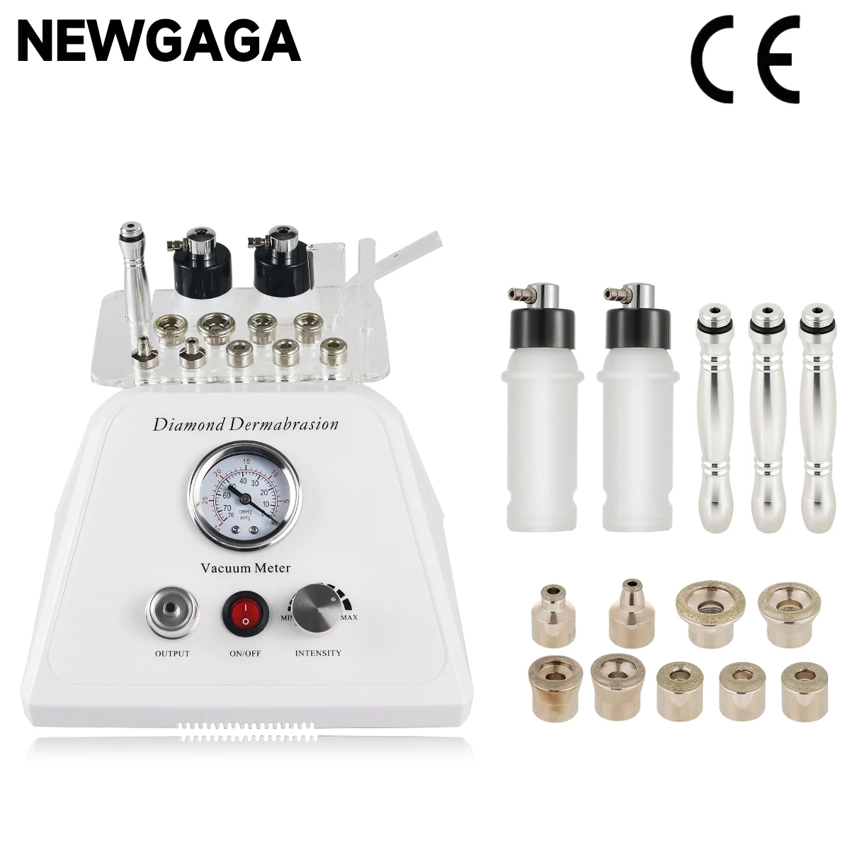 

NEWGAGA3 in 1 Microdermabrasion Machine Water Spray Exfoliating Facial Diamond Peeling Dermabrasion Face Peeling Skin Care Tools