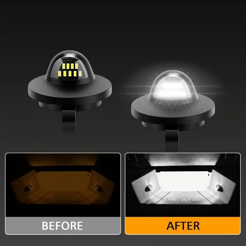 2 قطعة مصابيح لوحة ترخيص LED، مناسبة لسيارة Ford F150/F250/F350/F450/F550، Explorer، Super Mission Ranger، Bronco، إلخ