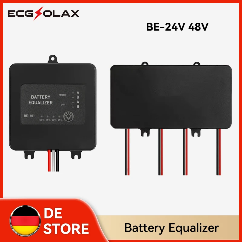 ECGSOLAX 24V 48V Equalizzatore batteria Sistema solare Bilanciatore di tensione per batteria solare Regolatore di carica parallela Bilanciatore di tensione