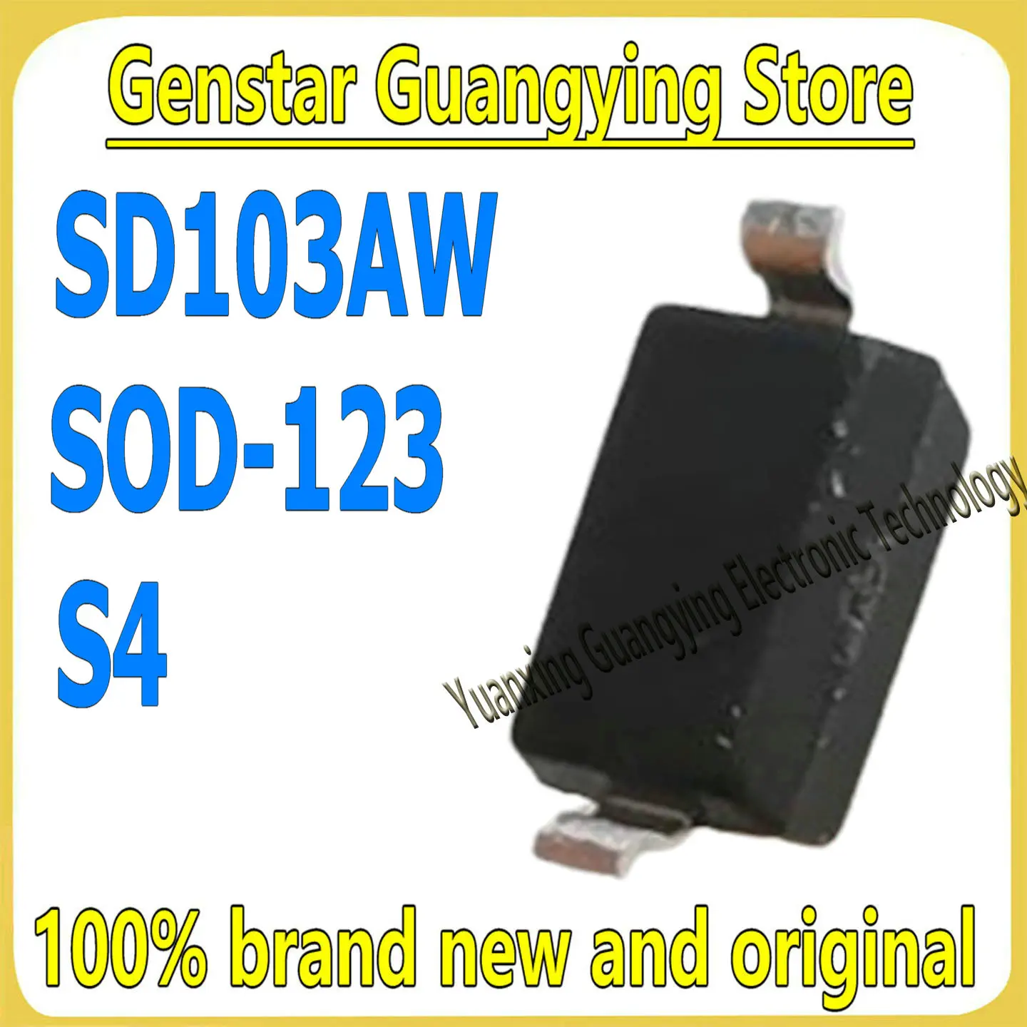 (100 pieces) SD103AW Part Number: S4 SOD-123 40V 350mA Schottky Diode 100% Brand New
