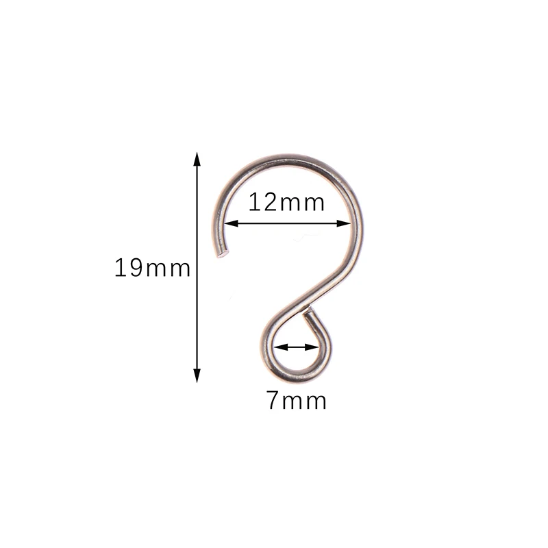 50pcs S Hook Crystal Hook Ring Connector Silver Bead & Chandelier Crystal Connectors Accessories Hanging Pandent Ring