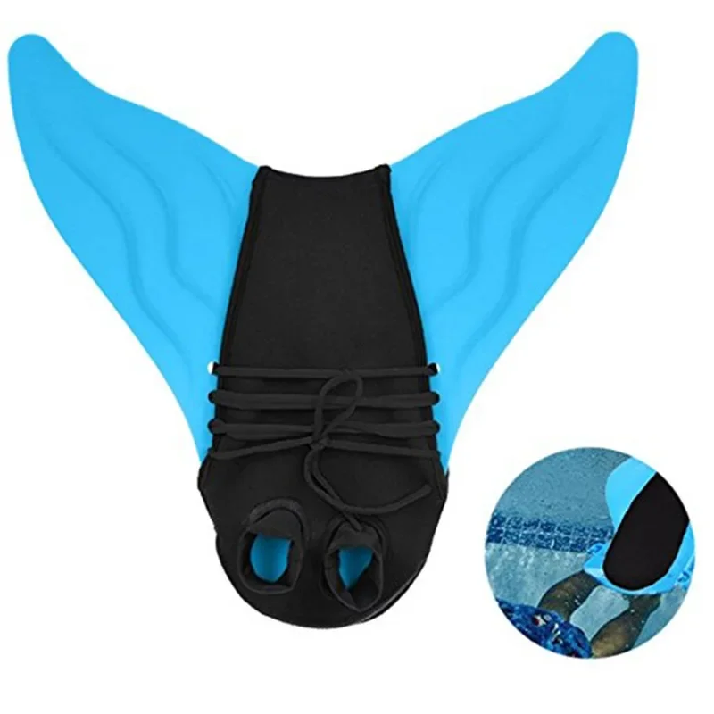 Children and Adult Swimming Fins Training Flipper Mermaid Swim Fin Swimming Foot Flipper Diving Feet Tail Monofin Pool Party