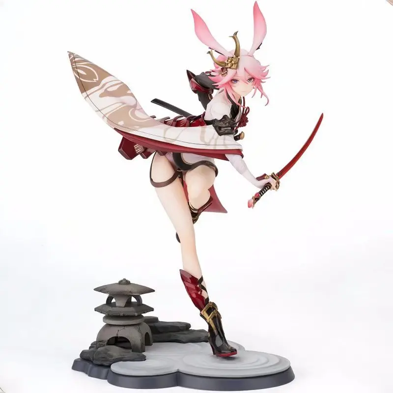 

Sakura Sexy Girl Figur True Flame Lucky Soul Battle with Sword Kawaii Action Figure Model Toys Gifts Collectible Ornaments Doll