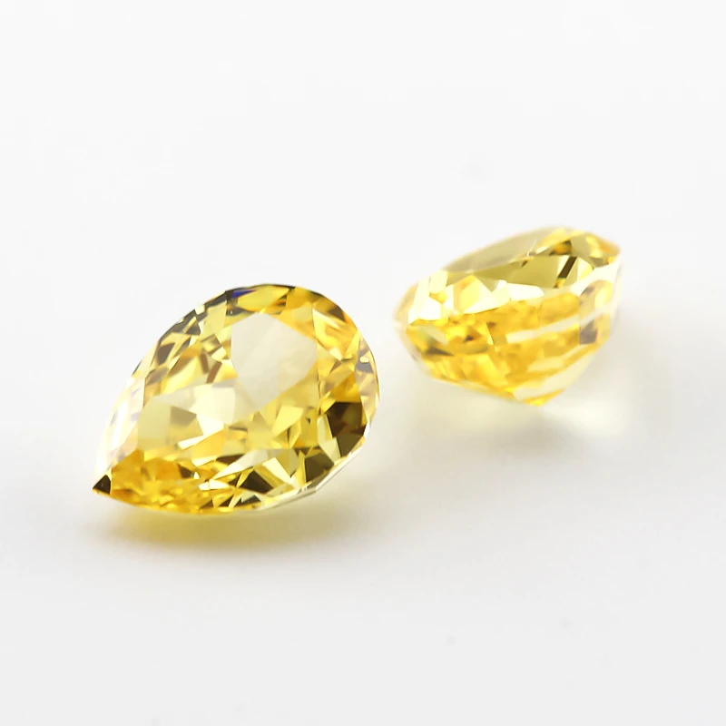 6x8mm Birnenförmige Crushed-Ice-Schliffe Lose CZ-Steine 5A Sortierte Farben Kubische Zirkonia Synthetische Edelsteine für Schmuckherstellung – Detail 10