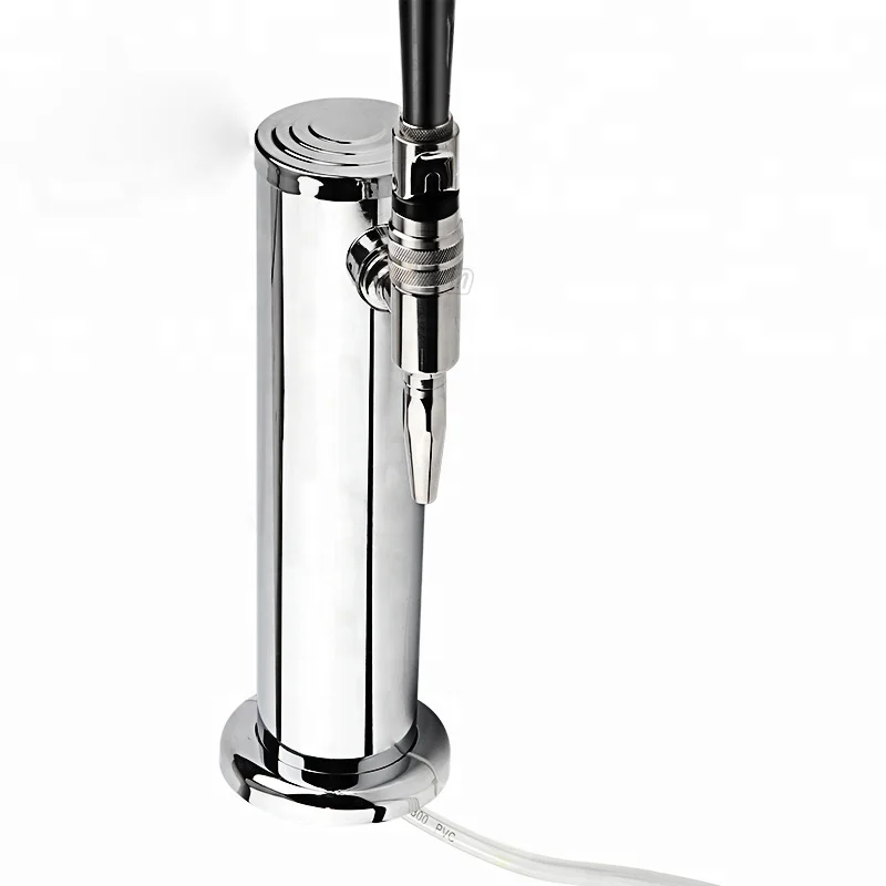 

Chrome Plated Beer Tower Single Tap Draft Beer Dispenser Tap Beer Tower with Nitro Coffee Tap