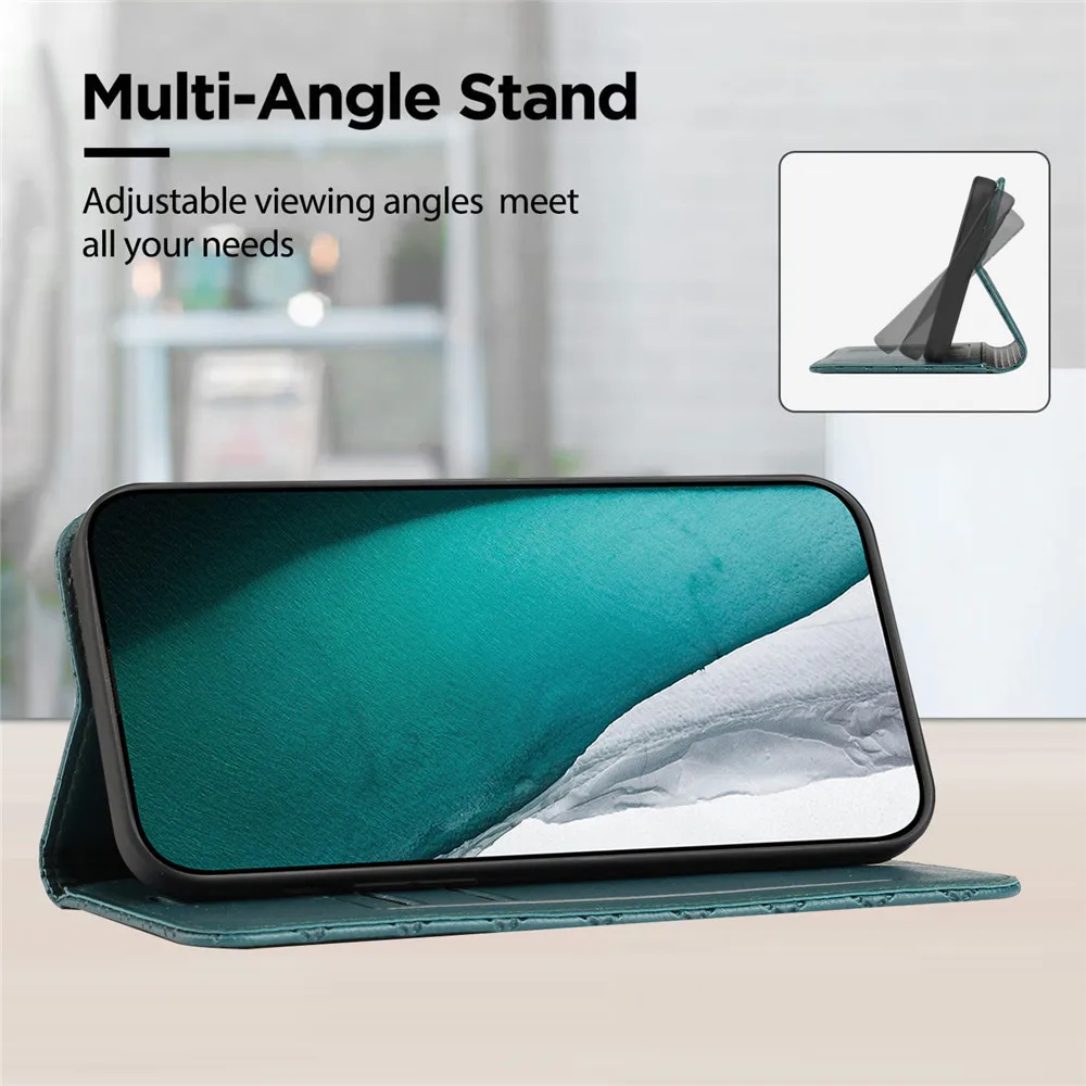 Etui typu flip do Honor 600 400 200 Pro 5G, skórzane etui z magnetycznym zamknięciem, portfel, obudowa do Huawei Honor 600 Lite, Honor 200 400 Smart 600E. — zdjęcie produktu 5