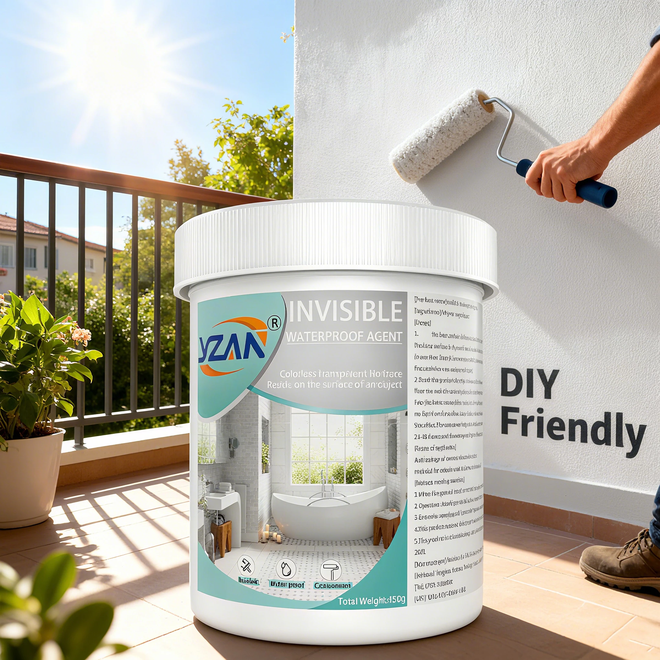 عامل مانع التسرب المقاوم للماء لإصلاح التسرب القوي |   مقاومة للكسر على السطح والجدران الخارجية |   مقاومة للطقس ومضادة للتسرب