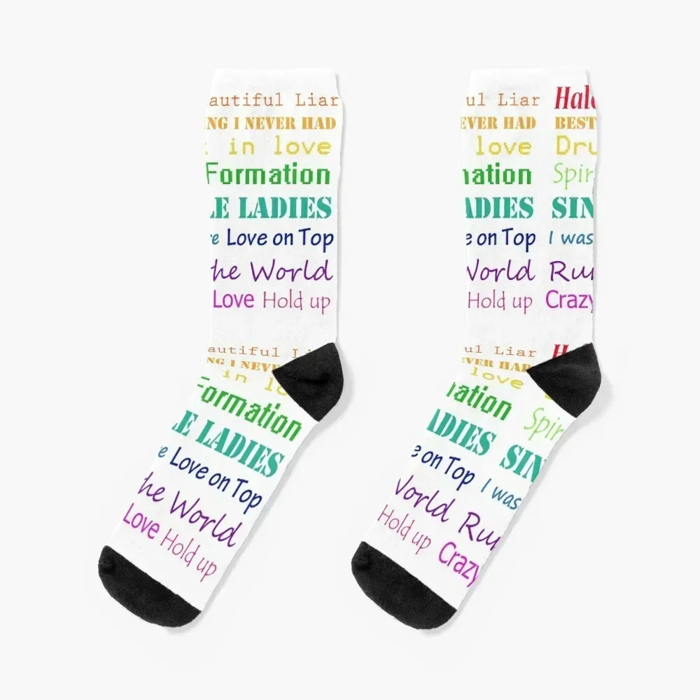 

Beyonce song titles Socks Run japanese fashion FASHION anime Socks Ladies Men's