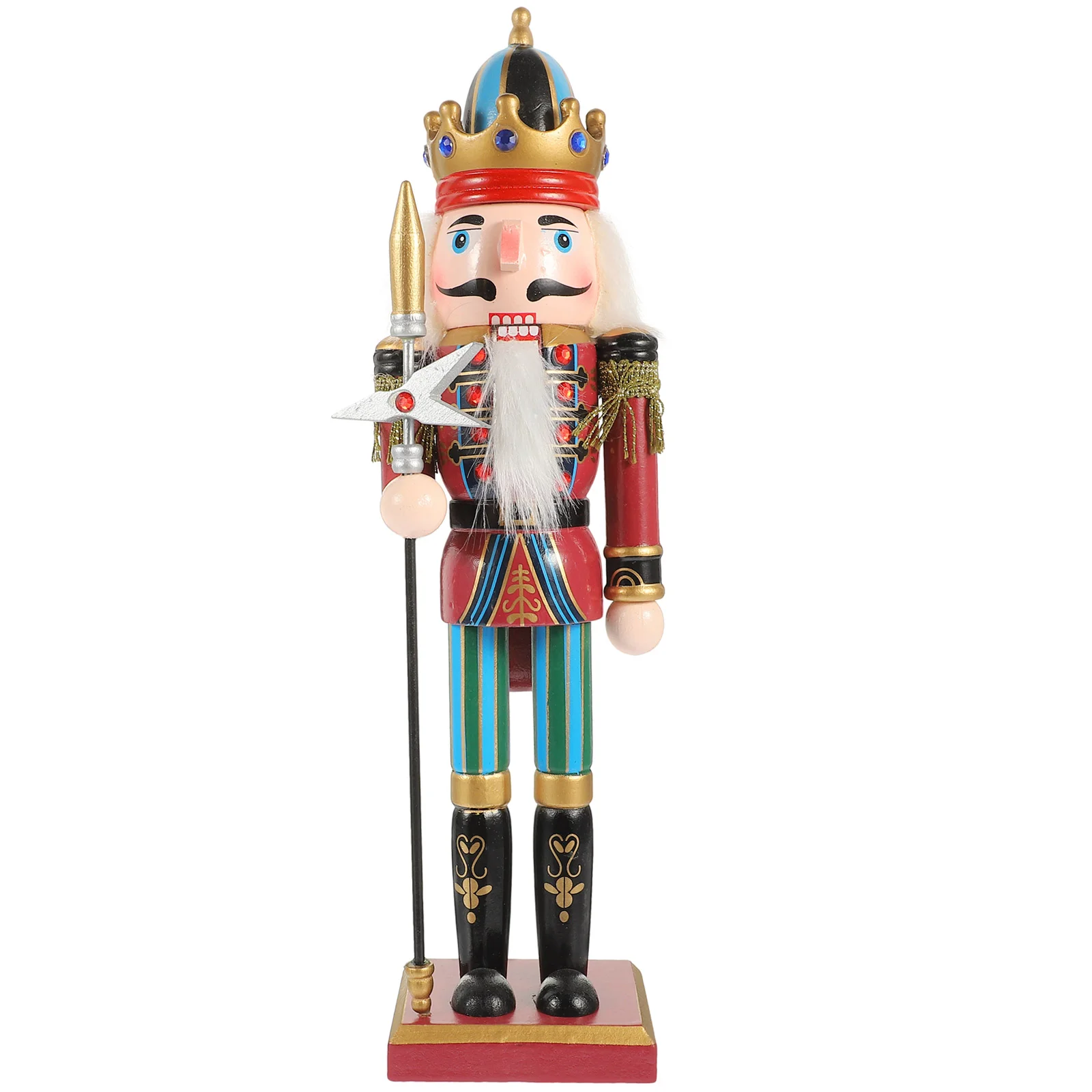 Nutcracker Soldier Christmas Tree Nutcrackers Decor Gifts Decorations Figures Small Wood Wooden for Xmas Bride