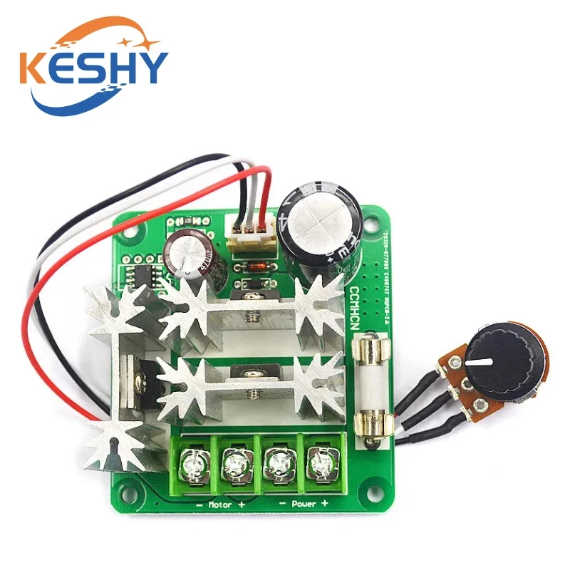 DC 6V-90V 15A DC Motor Speed Controller Stepless Speed Regulation Pulse Width PWM DC 12V 24V 36V 48V 1000W