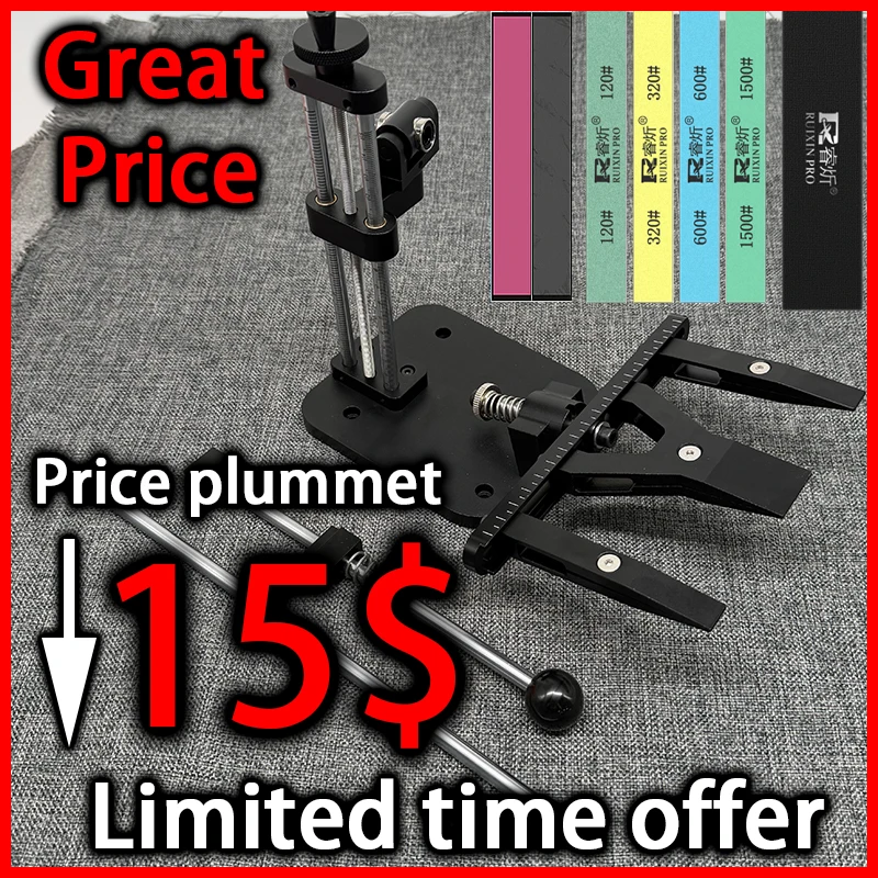 Professional Fixed-angle Knife Sharpener, Diamond Whetstone Set, Accurately Adjusts The Sharpening Angle, 360°Rotating Knife