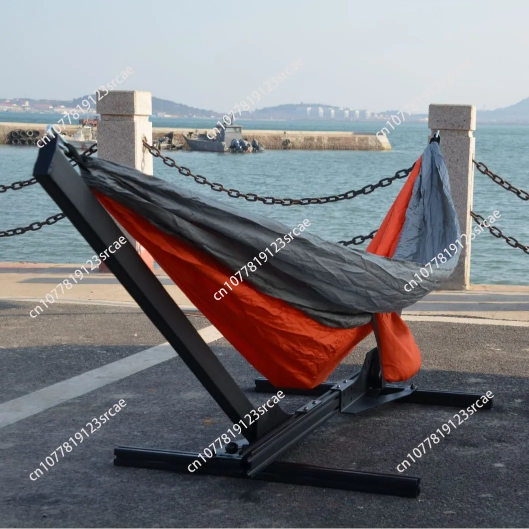 Outdoor self-driving roof hammock bracket, roof hammock, leisure hammock