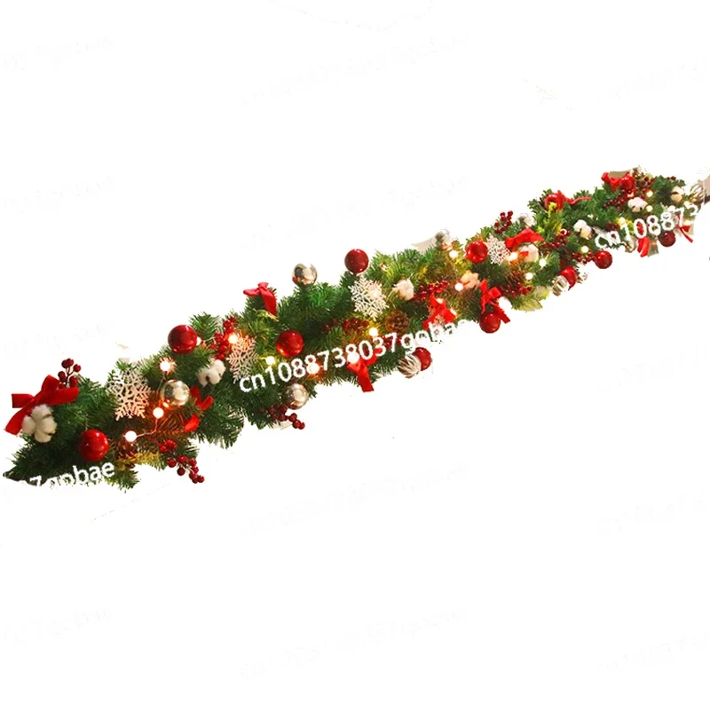 Christmas Decorations Air Inlet 2.7-meter Vine Wreath Shopping Center Hotel Window Automatic Escalator Pendant