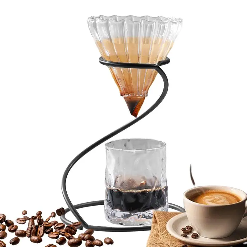 Pour Over Stand Coffee Station Coffee Pour Over Stand Metal Coffee Brewer Holder Hand Drip Coffee Bracket Coffee Filter Holder