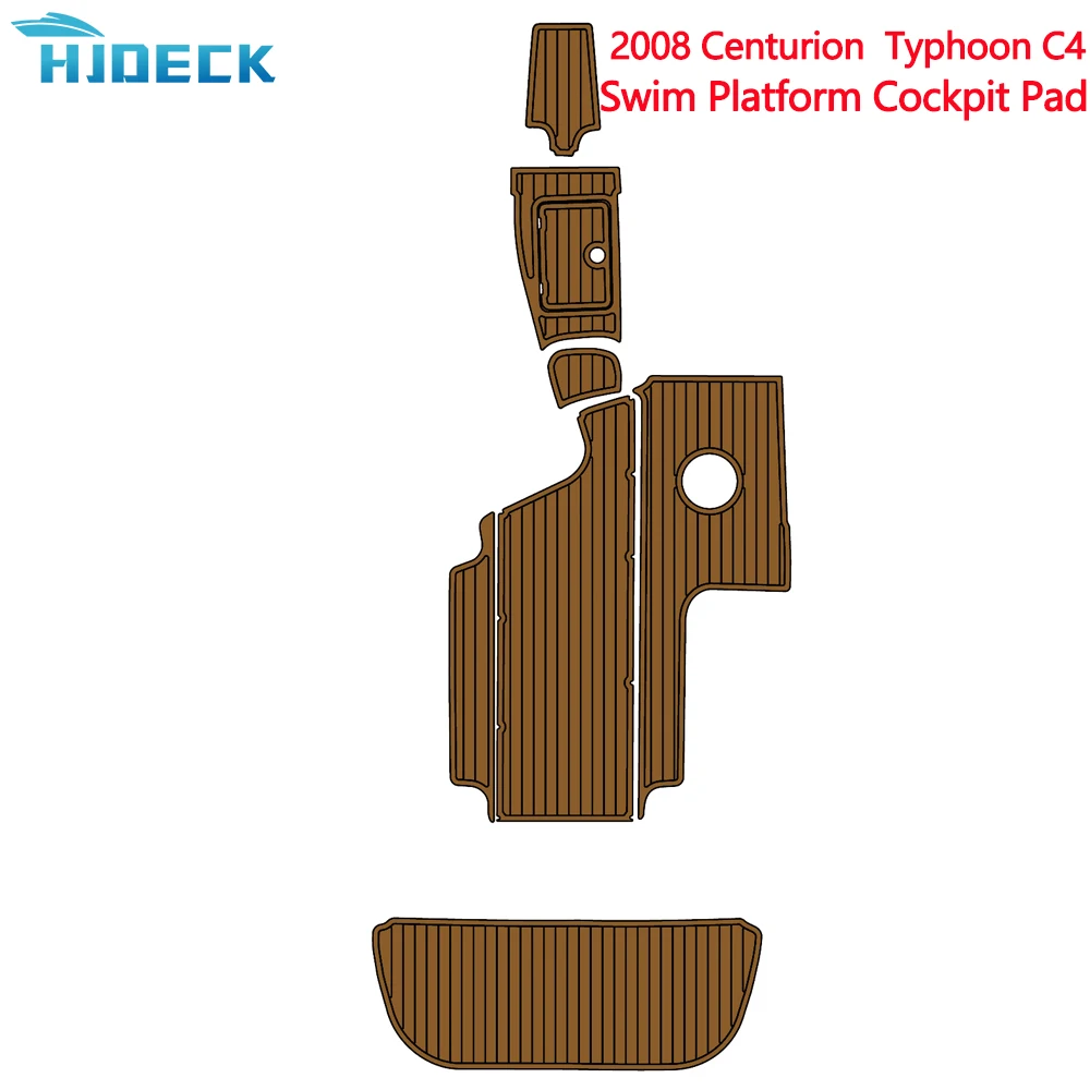 Marine Decking Kit for 2008 Centurion Tyyphoon C4 Boat EVA Foam Faux Teak Deck Floor Traction Mats Yacht Deck Customizable