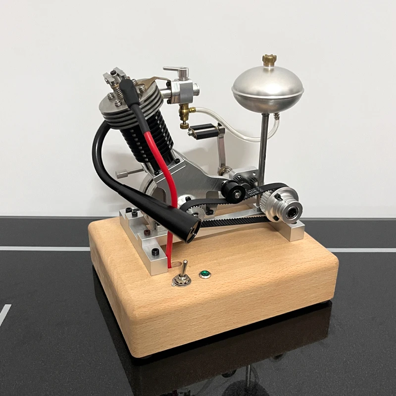 V1 محرك اسطوانة واحدة نموذج 3.3CC رباعي الأشواط محرك الاحتراق الداخلي لعبة دراجة نارية هدية #3