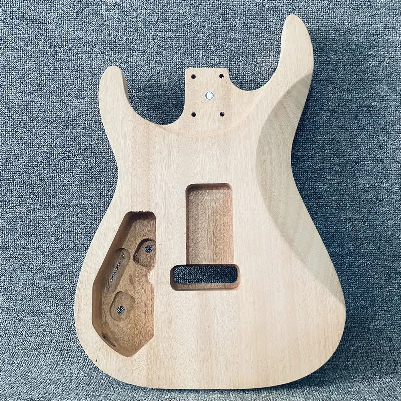 HB081 Solid Redwood HH Pickups Custom Tremolo and Bridges Unfinished ST Guitar Body for DIY Replace with Wood Damaged Sales