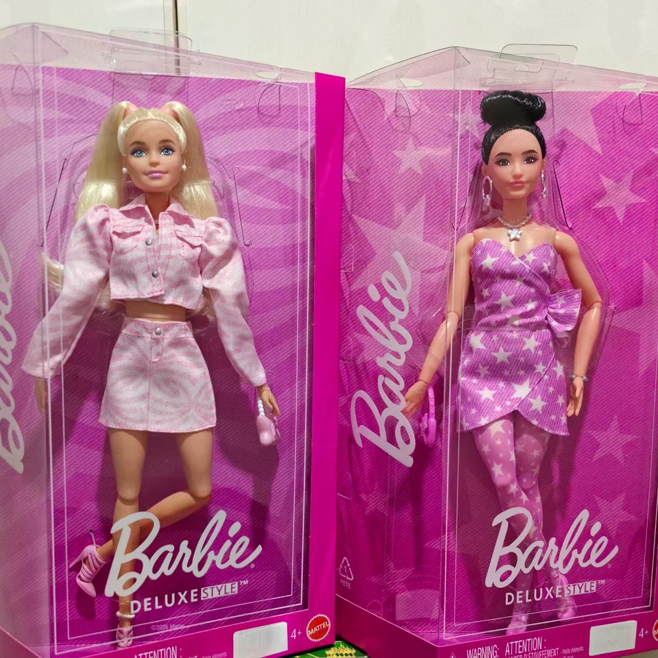 Boneca Barbie Fashion 2025 Nova Série Original Deluxe Denim Raquelle Face Mold Edição de Colecionador Brinquedo Colecionável para Presente Adulto