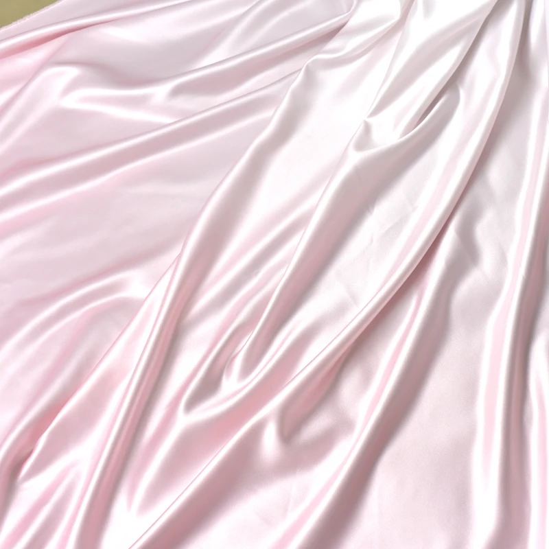 Gradient color vertical satin fabric sewing wedding dress, evening gown, princess dress DIY designer thick satin