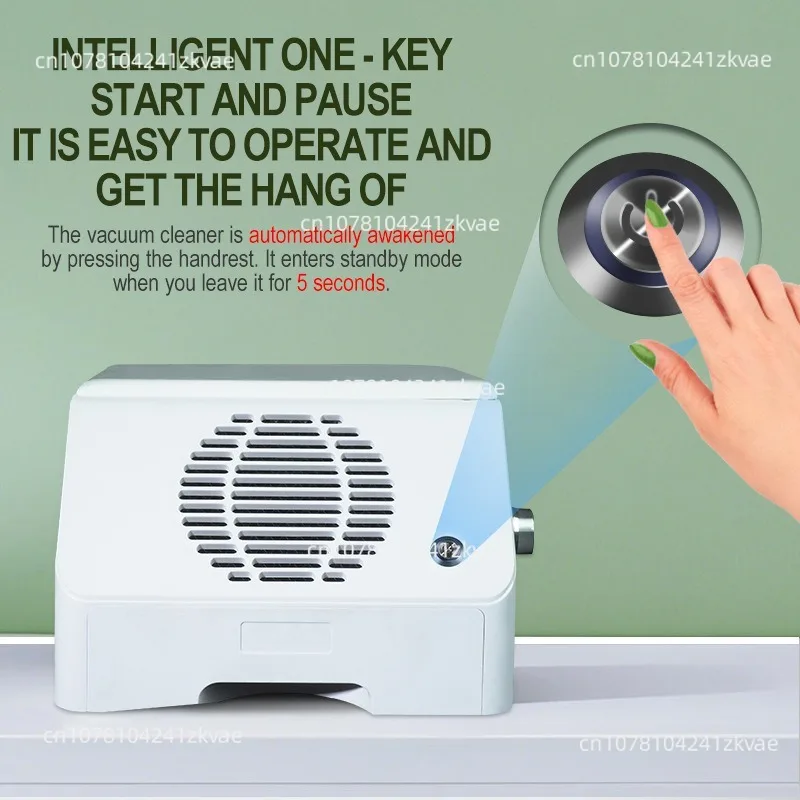 High Power 120W Manicure Vacuum Sander Hand Pillow Three-in-one H13 Grade Filter Element Deodorant Vacuum