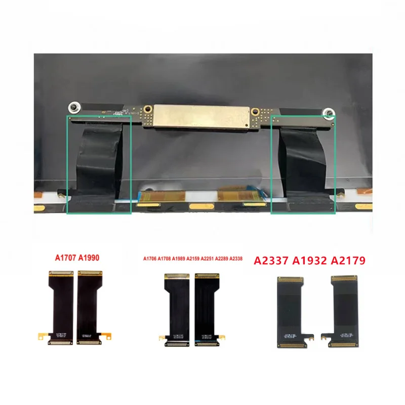 New A1706 A1707 A1708 A1989 A1990 A1932 A2179 A2159 A2251 A2289 A2337 A2337 Lcd Glass Cable 1Pair For Macbook Pro Air