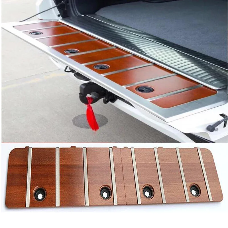 

Car After door threshold plate For Toyota Land Cruiser 200 2008 -2013 2014 2015 2016 2017 2018 Wood Rear Box Guard Accessories