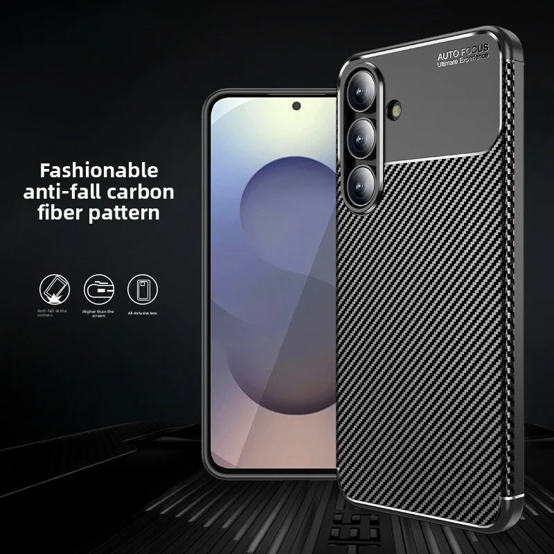 For Samsung Galaxy S25 FE S 25 Edge Plus Ultra S25FE S25Ultra Case Luxury Kevlar Striped Soft Silicone Cover Skin-friendly feel