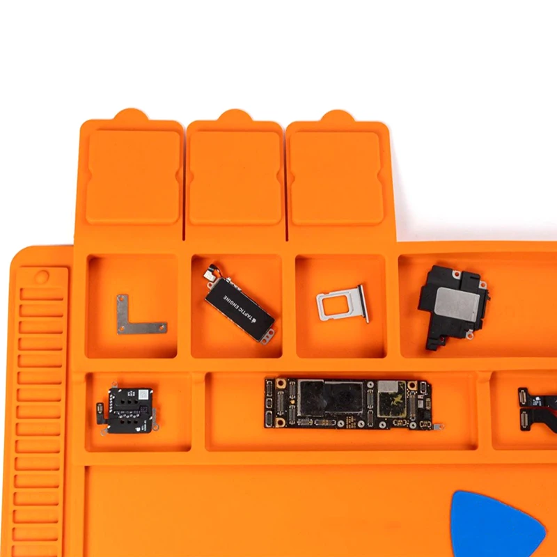 ★▲Silicone Soldering Pad Desk Platform Mat For Welding Station Iron Phone PC Repair Magnetic Heat Insulation
