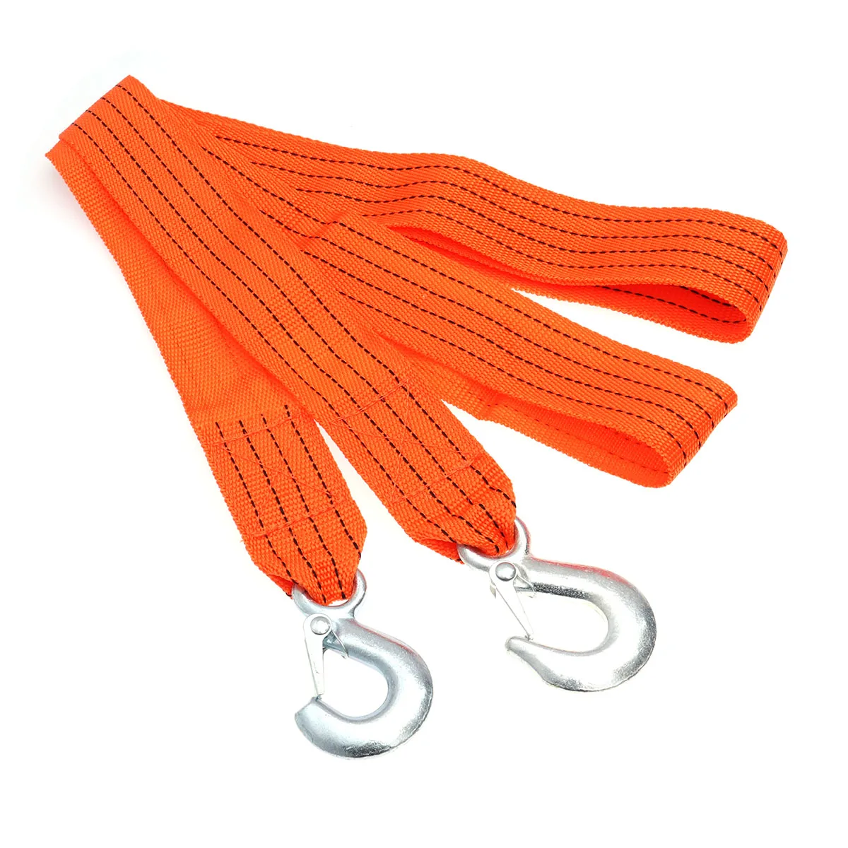 

3Ton Trailer Fluorescent Heavy Duty Tow Rope For Car Recovery Outdoor Emergency Towing Kit Winch Cable Synthetic Rope Hook