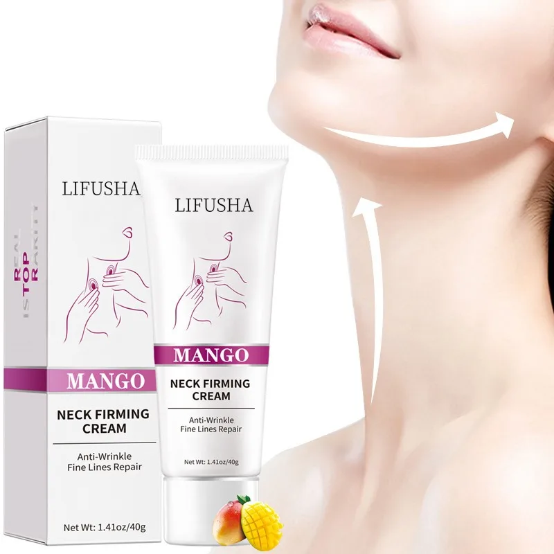 LIFUSHA Neck rassodante Cream idrata in profondità illumina le linee del collo allevia la pelle rassodante secca esfolia delicatamente