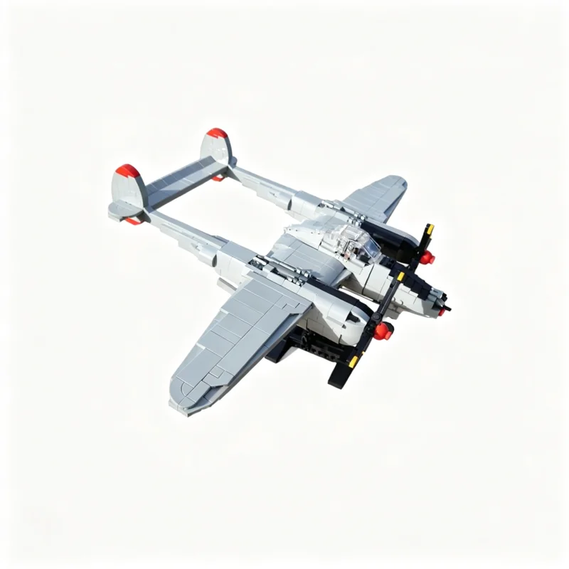 1163pcs MOC P 38L Lightning 1 35 Scale Model Creator Expert Building Blocks Toy Gift Creative Display Collectible Desk Premium