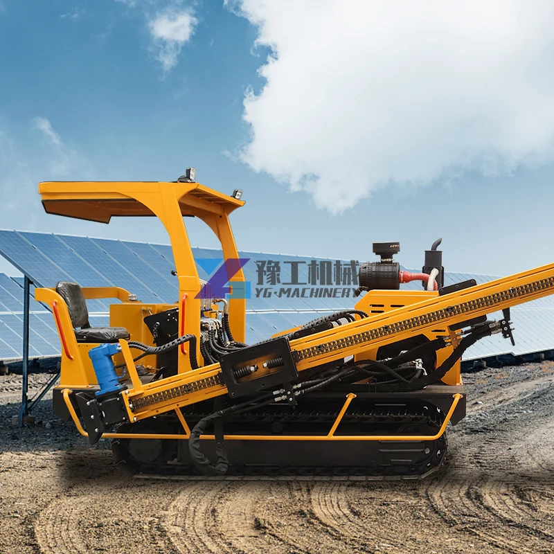Fast Shipping Screw Piles Bore Pile Drilling Machine Ground Screw Solar Pile Driver Machine