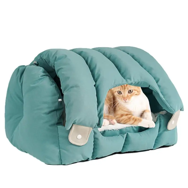 

Small Pet Bed Deep Sleep Comfort In Winter Cat Bed Little Mat Basket Small Dog House Products Pets Tent Cozy Cave Nest Indoor