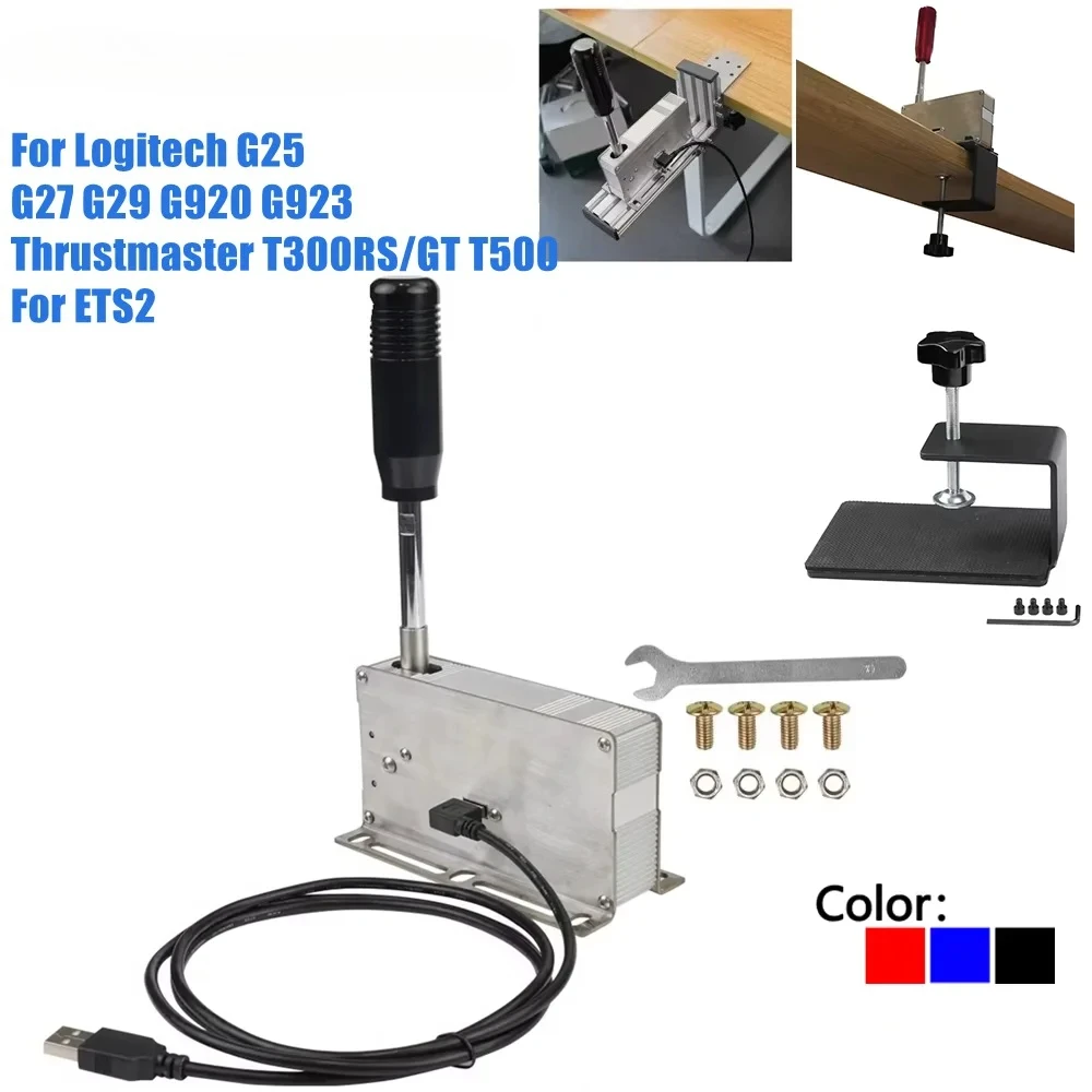 PC USB Giochi di corse Cambio sequenziale H Cambio SIM Per Logitech G920 G923 G25 G27 G29 Thrustmaster T300RS/GT T500 Per ETS2