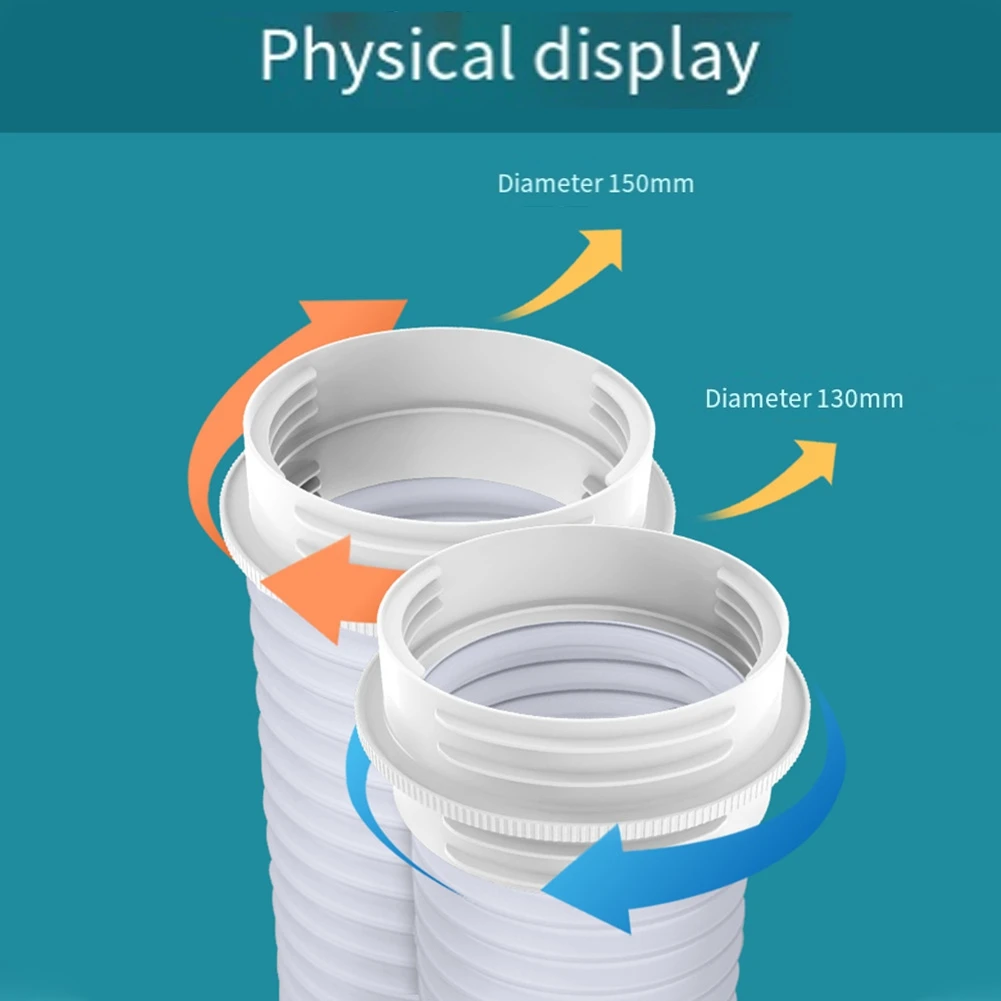 قناة تهوية مكيف الهواء ، مقرنة خرطوم ، أنبوب وصلة خرطوم العادم ، 2x AC