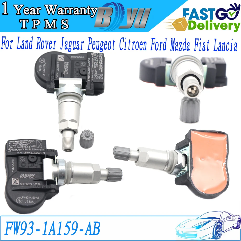 

Car New TPMS Tire Pressure Monitor Sensor FW93-1A159-AB For Land Rover LR4 Discovery Jaguar F-TYPE Peugeot 3008 4008 5008